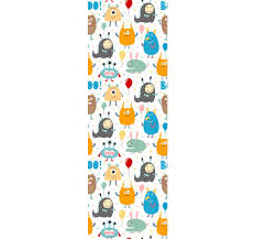 Toddler, toddler room, boy room, toddler boy room, removable wallpaper, ikea bookshelf, toy box, twin bed, boy bedding, toddler boy bedding, toddler boy little boy bedroom ideas. Animal Wallpaper For Kids Little Monsters Tenstickers