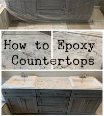 faux marble a countertop with epoxy