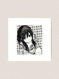 Buy japanese aesthetic white kitsune mask with cherry blossom zip hoodie: Girlfriend Black And White Sad Japanese Anime Aesthetic Art Print By Poserboy Redbubble