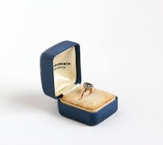 Sale Vintage Blue Gold Ring Box Art Deco 1920s 1930s Etsy Box Art Art Deco 1920s Blue Gold