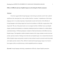 Is an american multinational office supply retailing corporation. Pdf Effects Of Difficult And Easy English Slogans In Advertising For Dutch Consumers