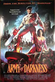 Each poster contains a brief description of the action portrayed. Army Of Darkness Bruce Campbell Sam Raimi Original Movie Poster Original Vintage Movie Posters