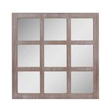 Shop from the world's largest selection and best deals for home speaker mounts, stands & brackets. Stonebriarstonebriar Square Rustic 9 Panel Window Pane Hanging Wall Mirror With Worn White Finish And Attached Mounting Brackets Decorative Farmhouse And Coastal Home Decor Accents Dailymail