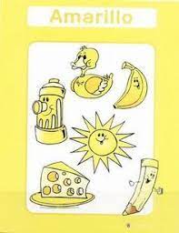 Color Amarillo Fichas Infantiles Para Aprender Los Colores Imprimir Gratis Para Ninos Istruzione Colori Scuola Elementare