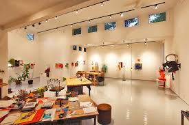 Recording Studio Sacramento With Modern Home Office Also Artist Artwork Ceiling Lighting Clerestory Gallery High Ceilings Studio Tall Ceilings Track Lighting White Floor Work Tables Workstation Finefurnished Com