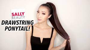 Sally Beauty Drawstring Ponytail?! How-to Sleek Voluminous Ponytail 2019 -  YouTube