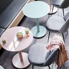 West Elm Chroma Bistro Table Small Bistro Table Upholstered Dining Chairs Dining Nook