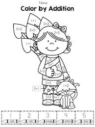 *two different spinners students take turns spinning. Color By Number Addition Best Coloring Pages For Kids