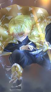 Zenitsu Agatsuma Lightning Kimetsu No Yaiba 8k 7680x4320 38402x160 1920x1080 2160x3840 1080x1920 Wallpaper Anime Demon Anime Art Slayer Anime