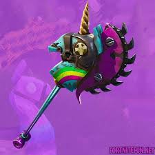 The rainbow smash pickaxe is interactive as the horn starts to glow after a couple of kills and grows when players get even more kills. Fortnite Razor Smash Pickaxe Fortnite Battle Royale