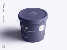 Plastic Paint Bucket Free Mockup Paint Buckets Free Mockup Mockup Free Psd