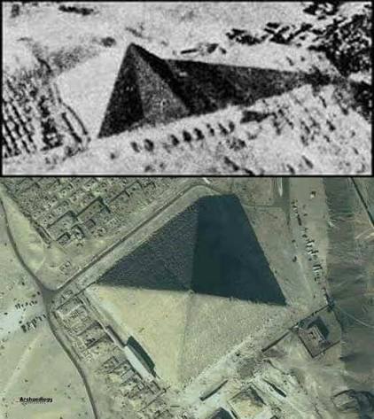 Current image of pyramid of Giza, Egypt