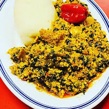 Egusi soup is a common stew in many african countries, in nigeria this soup is enjoyed almost every day. Egusi Soup And Pounded Yams Fufu Picture Of Tracxx Grill And Lounge Marietta Tripadvisor