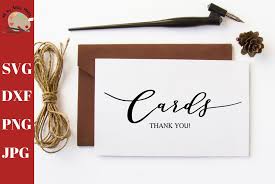 Download Wedding Cards Thank You Sign Print Svg Wedding Card Box Svg 290782 Cut Files Design Bundles