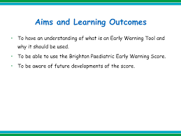 The Brighton Paediatric Early Warning Score Pages 1 27