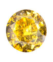 0 26 Carat Fancy Vivid Yellow Brilliant Round Diamond Canary Diamond Colorless Diamond Yellow Diamond