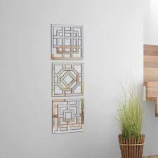 Geo wall art set of 3. Geo 3 Piece Mirror Set Costco
