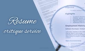 resume critique service