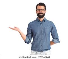 Maybe you would like to learn more about one of these? Young Hipster Man Holding Something Over Stock Photo Edit Now 223166440