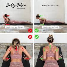 Yoga And Barre Instructor Actionjacquelyn On Instagram Baby Cobra Pose Bhujangasana Also Last Few Days To Sign Easy Yoga Workouts Yoga Tutorial Yoga Tips