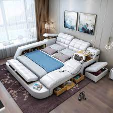 Each piece is constructed from solid mahogany with a dark java finish that is effortless to coordinate with any contemporary bedroom decor. Smart Bed Luxury Bed Modern Bedroom Furniture Camas Muebles De Dormitorio Massage Wedding Bed Tatami Functional Beds Storage Beds Aliexpress