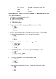 Maybe you would like to learn more about one of these? Doc Soal Ujian Tik Kls Ix Smp Rohani Ani Academia Edu
