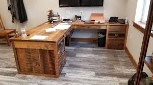Get 12% off with code: Barnwood L Shaped Desk Ez Mountain Rustic Furniture