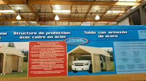 Automobile, carport, carport kits, costco canopy, costco garage, garage, garage in a box, garage kits, home depot, lowes, portable car garage, portable garage shelters, powder coating. Costco 10 X 20 Canopy Tent With Side Walls 229 Youtube
