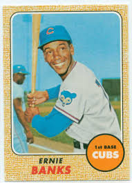 1960 topps #10 chicago cubs hofer! Ernie Banks 2011 Topps 60 Years Of Topps 30 Year Old Cardboard