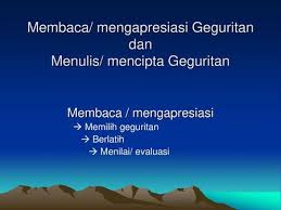 Jumlah suku kata tiap baris sama. Geguritan Puisi Jawa Dening Achmad Muchid Geguritan Saka Tembung Lingga Gurit Tegese 1 Tulisan Kang Awujud Tatahan 2 Kidung Utawa Tembang Geguritan Ppt Download