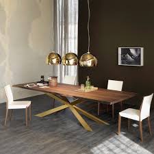 Cattelan Italia Spyder Wood Dining Table Modern Dining Table Dining Table Gold Contemporary Dining Table