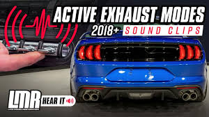 Active Valve Performance Exhaust In The 2022 Ford Mustang Ecoboost - Youtube