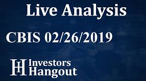 Cbis Stock Cannabis Science Inc Live Analysis 02 26 2019