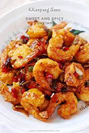 Kkanpung Saeu Sweet And Spicy Shrimp Korean Bapsang Sweet And Spicy Shrimp Spicy Recipes Sweet And Spicy Sauce