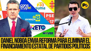 Dr. Augusto Tandazo (Noboa envia reforma para eliminar el financiamiento  estatal de partidos polític - YouTube