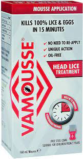 Vamousse Head Lice Treatment Mousse 160 Ml Amazon Co Uk Health Personal Care