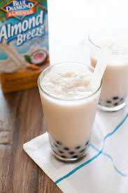 Coconut Almond Milk Tea Smoothies With Boba The Little Kitchen