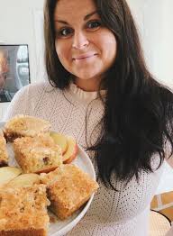 Äppelrutor med kokos