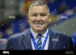 Warrington, UK. 17th Mar, 2023. Stuart Middleton Warrington Wolves chairman  is in attendance during the Betfred Super League Round 5 match Warrington  Wolves vs Leigh Leopards at Halliwell Jones Stadium, Warrington, United