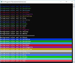 Every app including word, excel, power point has the background like this blue color. Change Console Foreground And Background Color In C