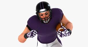 3d White American Football Player Hq 010 By Codethislab American Football Players American Football Football