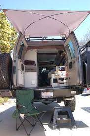 Diy Rear Awning Van Camping Truck Camper Camper Van Conversion Diy