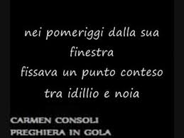 Parole di burro tutti i testi. Preghiera In Gola Carmen Consoli Letra De La Cancion Cifra Club