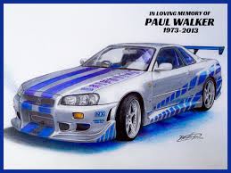Paul in fast and furious 2. Nissan Skyline Gt R 34 2 Fast 2 Furious Desenhos De Carros Carros E Motos Carros