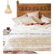 Housse2couette vous propose les meilleures housse de couette enfant, adulte, disney. Housse De Couette Boheme En Coton Blanc Avec Pompons Et Taie D Oreiller Full Ivoire Achat Vente Housse De Couette Seule Cdiscount