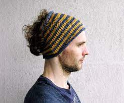 Mens Headband Striped Hair Wrap Dread Band Guys Knit Hair Etsy Headband Men Striped Hair Hair Wrap