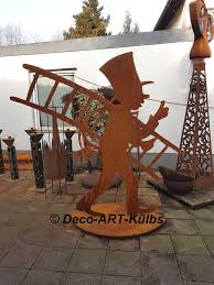 Metall Schornsteinfeger Edelrost Hof Kunst Gartenkunst