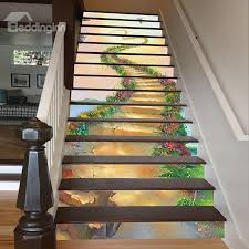 Find images of stair step. Vivid Unique Design Ladder To Heaven Pattern Waterproof Splicing 3d Stair Step Stickers Staircase Wall Decor Staircase Decor Staircase Design