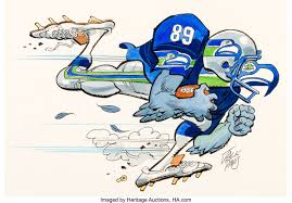 The los angeles rams battle the seattle seahawks in week 10 of the nfl season! Pin By Long Tran On Jack Davis Nfl Jack Davis Nfl Football Art Cartoon Character Design