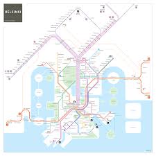 Helsinki Metro Map Metro Map Helsinki Airport Metro Map Art